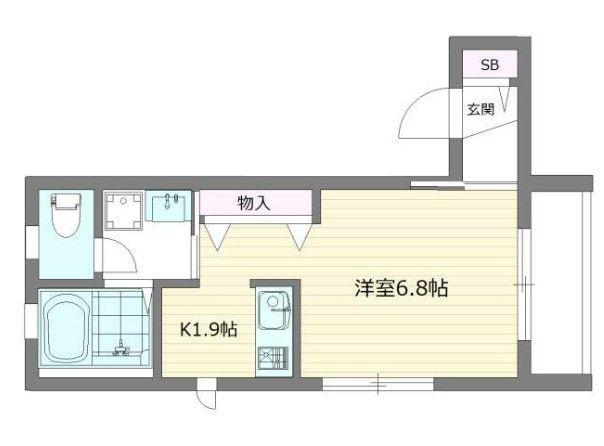 T&NS 目白II(ワンルーム/3階)の間取り写真