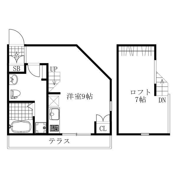 LE COCON 本星崎町II(ワンルーム/1階)の間取り写真