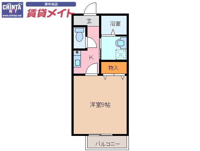 エル・レマンソ(1K/2階)の間取り写真