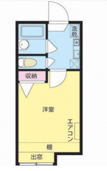 サブウェイ北綾瀬A(1K/2階)の間取り写真