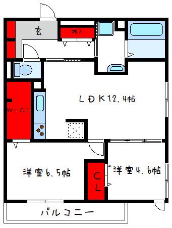 地下鉄谷町線 八尾南駅 徒歩16分 3階建 築4年(2LDK/2階)の間取り写真