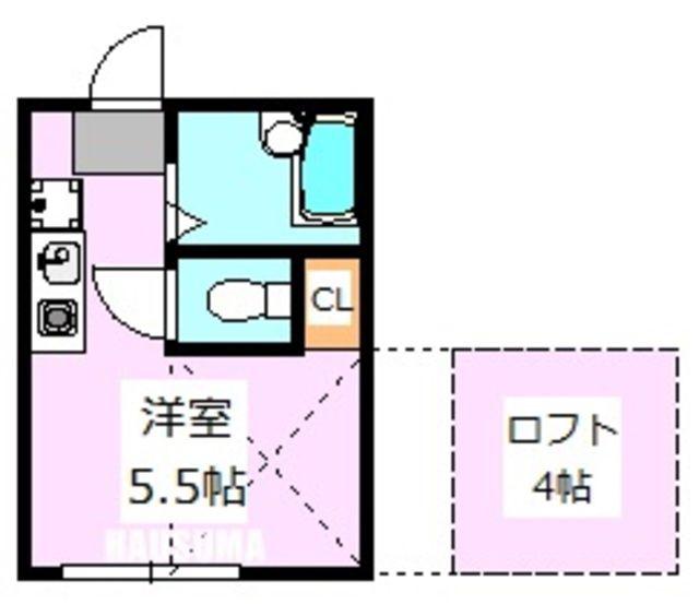 グランデ駒込(ワンルーム/2階)の間取り写真