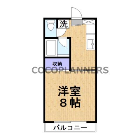 RUMINO月出(1K/1階)の間取り写真