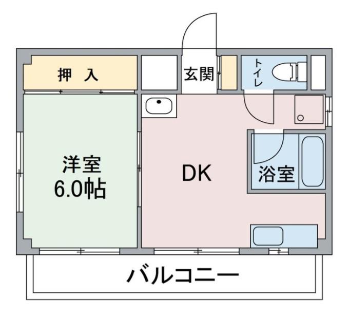 ベルエアー三ノ輪(1DK/7階)の間取り写真