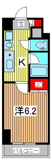 ソレアード・シンコ(1K/1階)の間取り写真