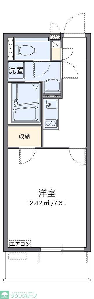 レオネクストMAY(1K/1階)の間取り写真