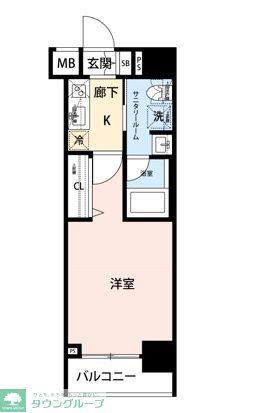 ステージグランデ上野(1K/10階)の間取り写真