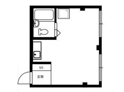 テスラ須磨(ワンルーム/3階)の間取り写真