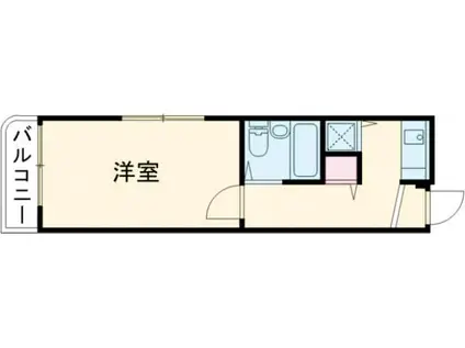 横浜平沼ダイカンプラザII(1K/6階)の間取り写真