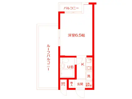 日神パレス戸塚(1K/3階)の間取り写真