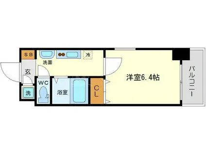 VIENTO VERDE(1K/10階)の間取り写真