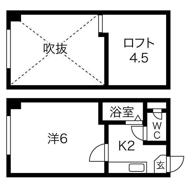 CORE S 10A(1DK/3階)の間取り写真