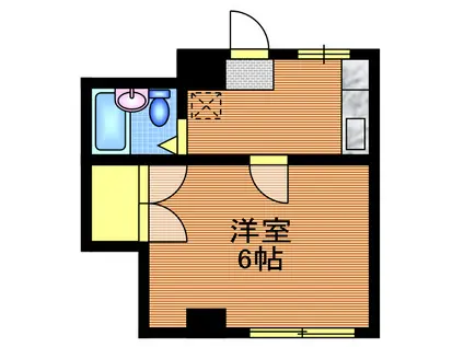 サンライズ須崎(1K/1階)の間取り写真