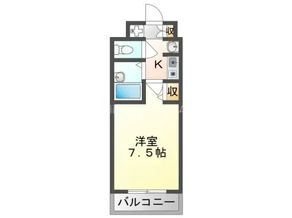 M´プラザ門真駅前(1K/6階)の間取り写真