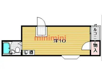 STヴィラ芥川(ワンルーム/2階)の間取り写真