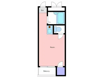 明和・上石原(ワンルーム/1階)の間取り写真