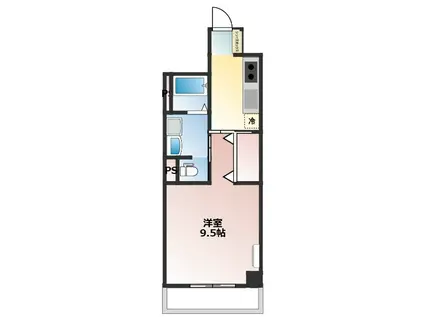 SUN FLOWER II(1K/2階)の間取り写真