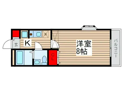 ZAPPAの家(1K/1階)の間取り写真