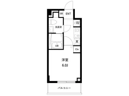アーバンパーク妙典(1K/4階)の間取り写真