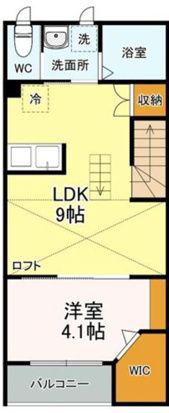 ルミエール・エタンセルSIX(1LDK/2階)の間取り写真