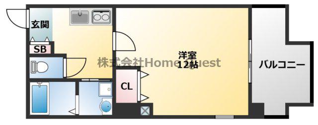 サイプレス小阪駅前(1K/5階)の間取り写真