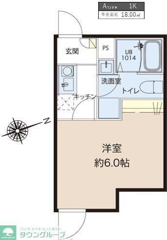 レピュア蓮根レジデンスイースト(1K/3階)の間取り写真