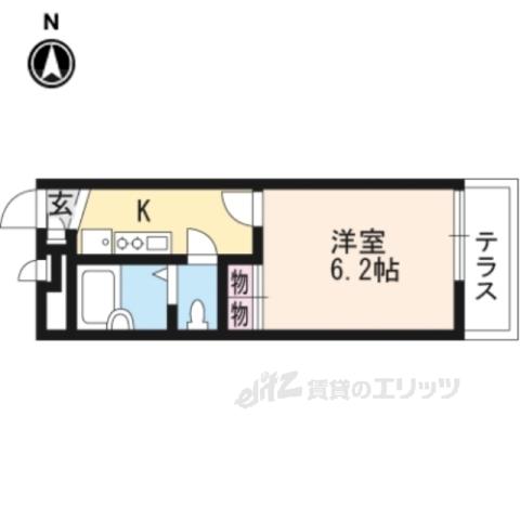 レオパレスMIO(1K/1階)の間取り写真
