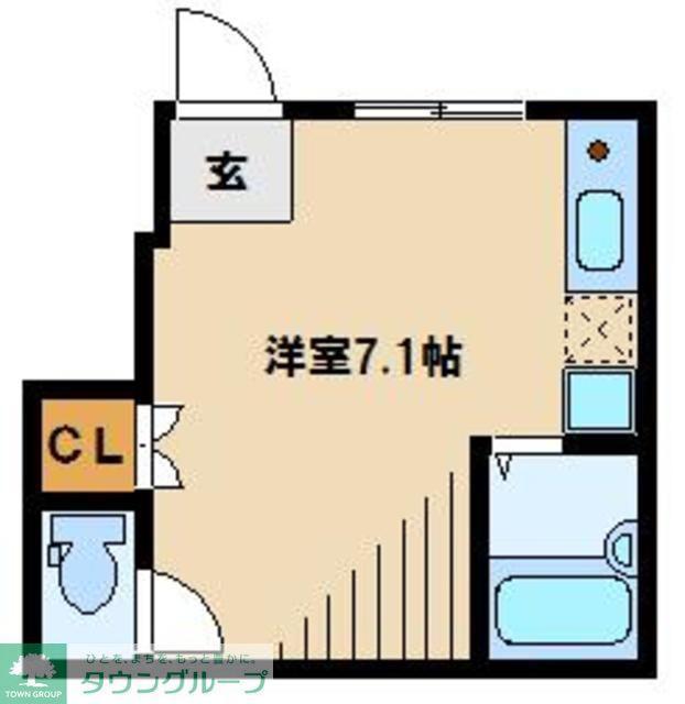 アートヒルズ南大泉(ワンルーム/1階)の間取り写真