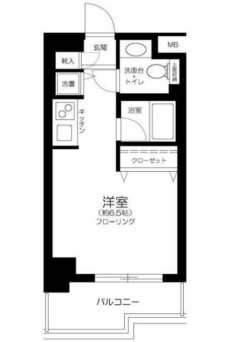 シテリオ渋谷松濤(ワンルーム/3階)の間取り写真