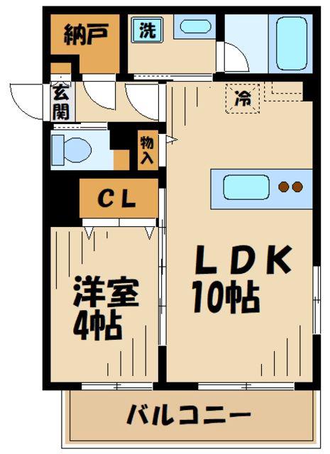 LE GRAND CHARIOT HASHIMOTO(1LDK/2階)の間取り写真