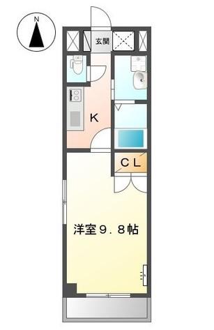 セイモパレス1(1K/1階)の間取り写真
