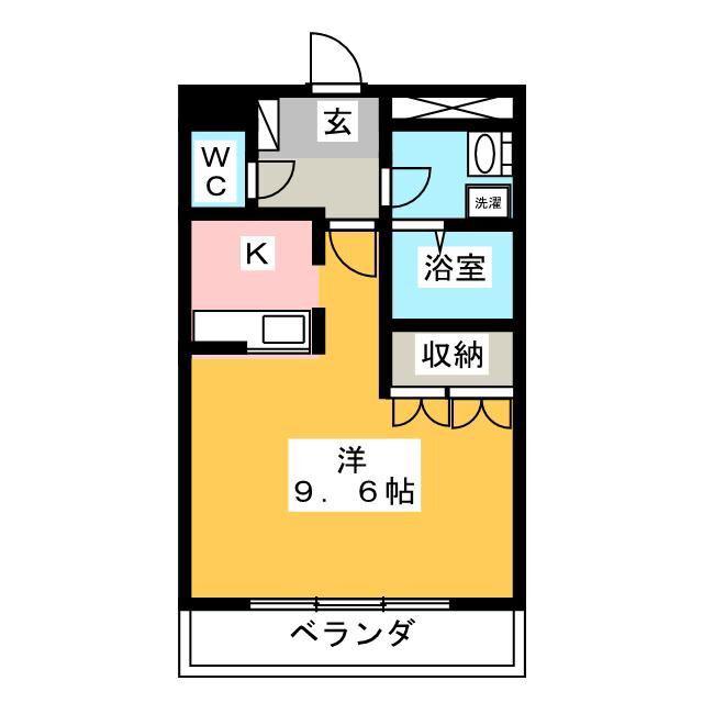 メルヴェーユ如月(1K/1階)の間取り写真