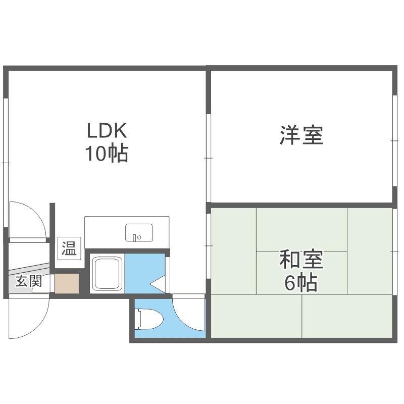 コーポ澤(2LDK/2階)の間取り写真