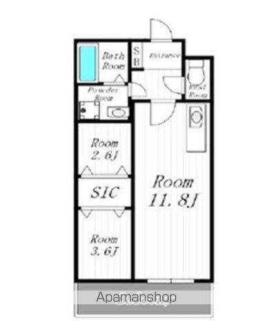 MODERN PALAZZO 天神南(2LDK/4階)の間取り写真