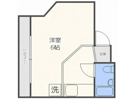 ヴァンクール北5条(ワンルーム/7階)の間取り写真