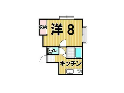 ホンマハイツII リ フ ォ ー ム 済 み(1K/2階)の間取り写真