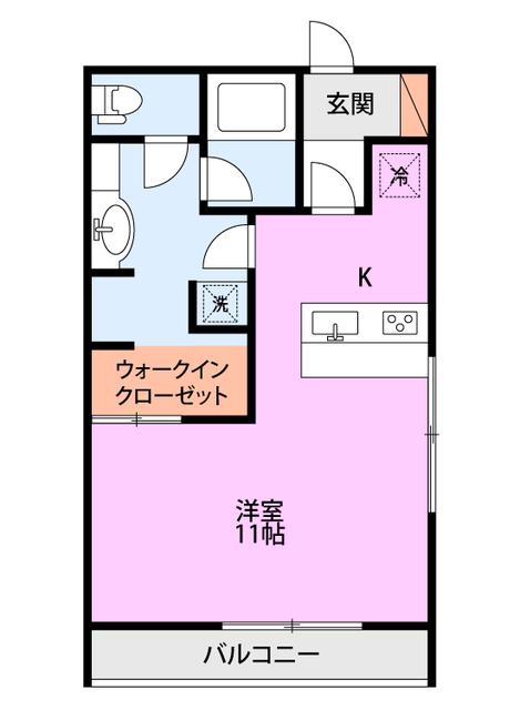 MAAMS(ワンルーム/2階)の間取り写真