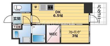 セレニテ堺筋本町リアン(1DK/4階)の間取り写真
