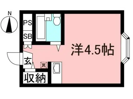 パークアベニューアートヴィレッジ弐番館(ワンルーム/2階)の間取り写真