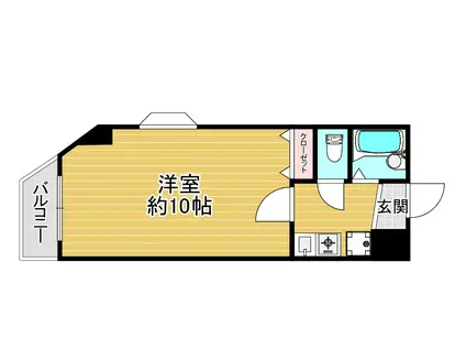 サンハイツ春日野(1K/3階)の間取り写真