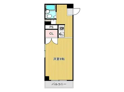 プラザシブヤ(ワンルーム/3階)の間取り写真