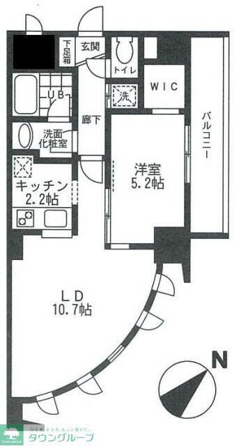 LA・SAKURAS ラサクラス(1LDK/6階)の間取り写真