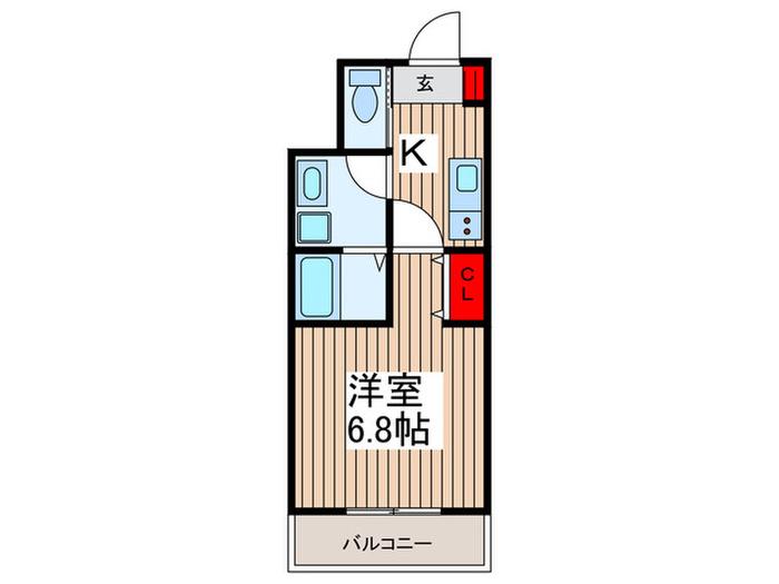 メゾン ルメイリア(1K/3階)の間取り写真