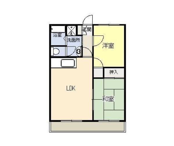 シャルマンK(2LDK/3階)の間取り写真