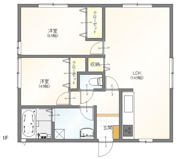 ココテラス一條(2LDK/1階)の間取り写真
