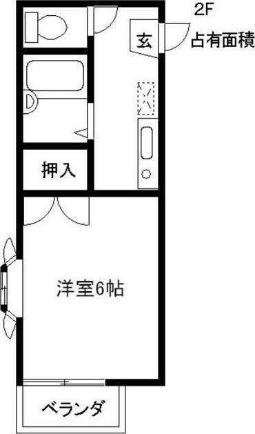 メゾンセジュール(1K/1階)の間取り写真