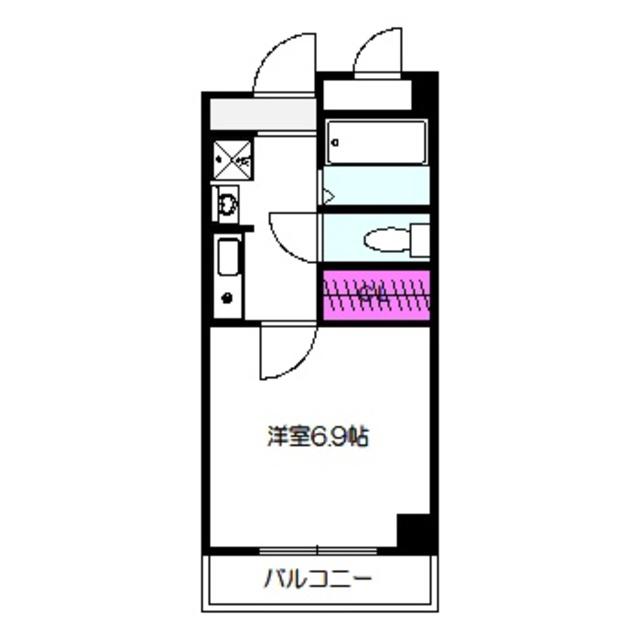 デンクマール50(1K/4階)の間取り写真