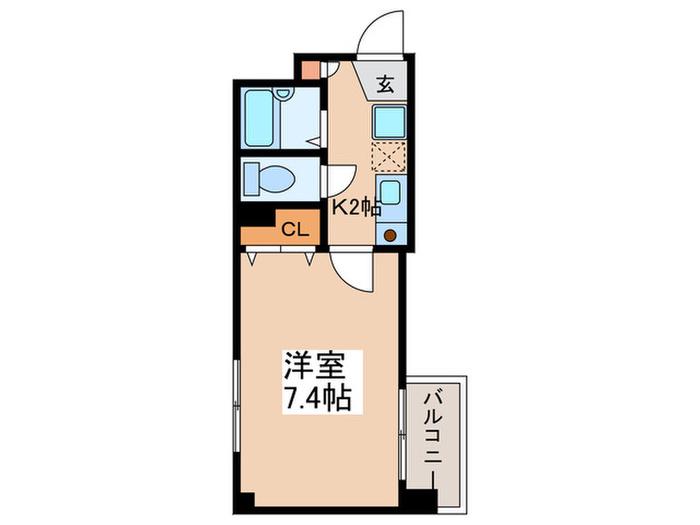 WILLIAM HILLS高井戸(1K/3階)の間取り写真