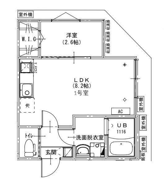 KEIAI RESIDENCE 北習志野II(1LDK/3階)の間取り写真