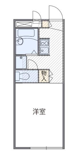 レオパレスアトリオ(ワンルーム/2階)の間取り写真